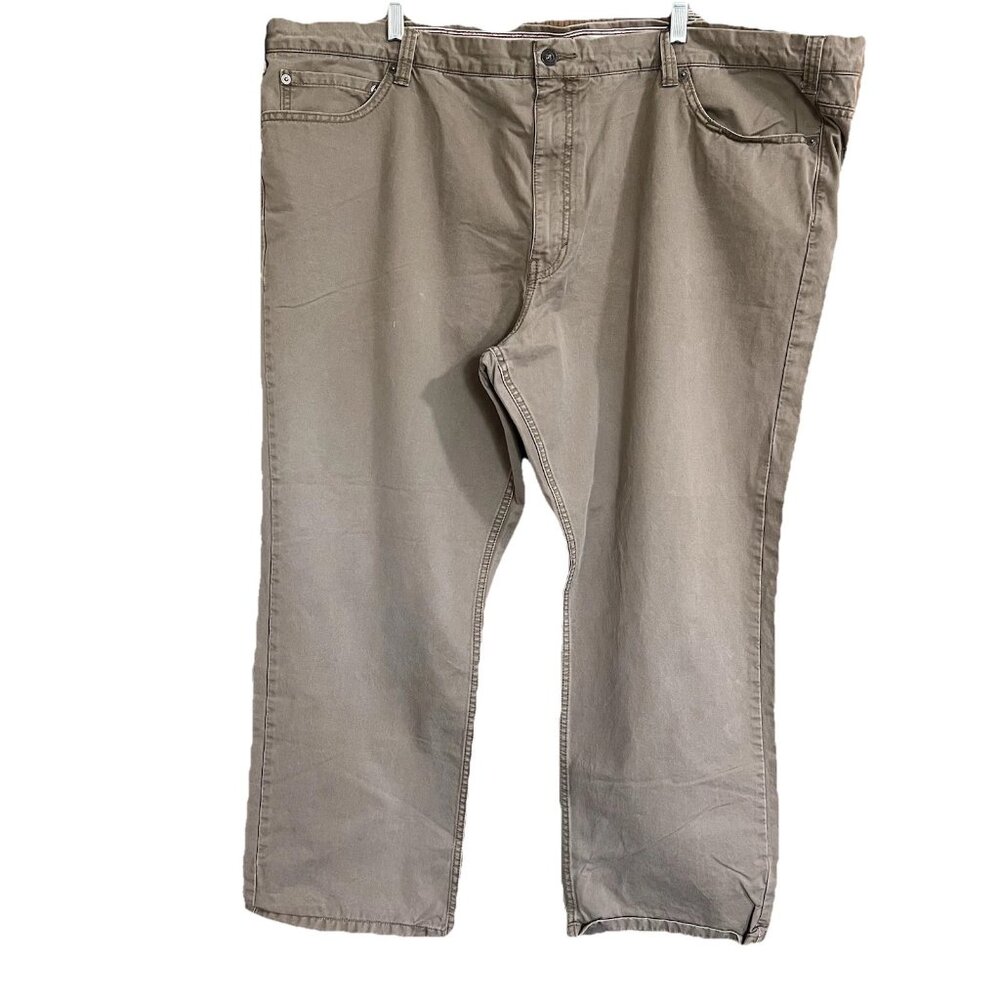 Dockers Khaki Pants Mens 50x30 Measures 50x29.5 Big & Tall Classic Fit Flaw